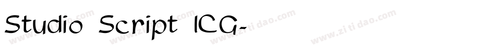 Studio Script ICG字体转换